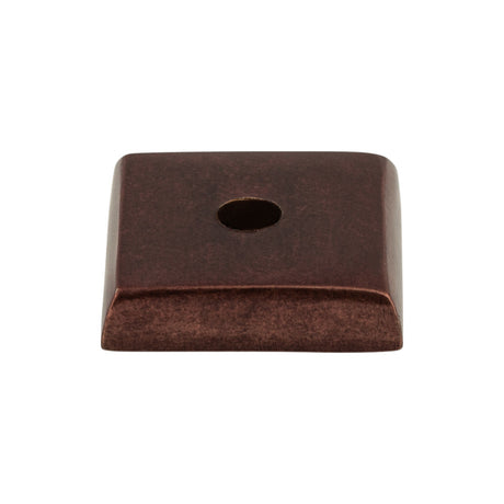 Top Knobs M1448 Aspen Square Knob Backplate Mahogany Bronze