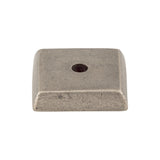 Top Knobs M1445 Aspen Square Knob Backplate Silicon Bronze Light
