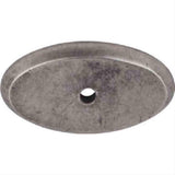 Top Knobs M1440 Aspen Oval Backplate 1-3/4" Silicon Bronze Light