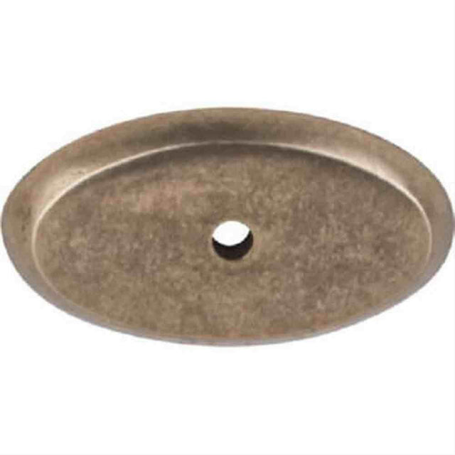 Top Knobs M1441 Aspen Oval Backplate 1-3/4" Light Bronze