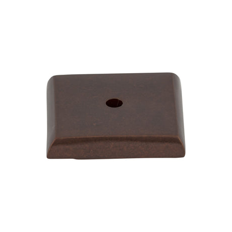 Top Knobs M1453 Aspen Square Knob Backplate Mahogany Bronze