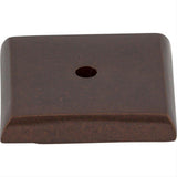 Top Knobs M1453 M145 Aspen Square 1 1/4" Knob Backplate Mahogany Bronze