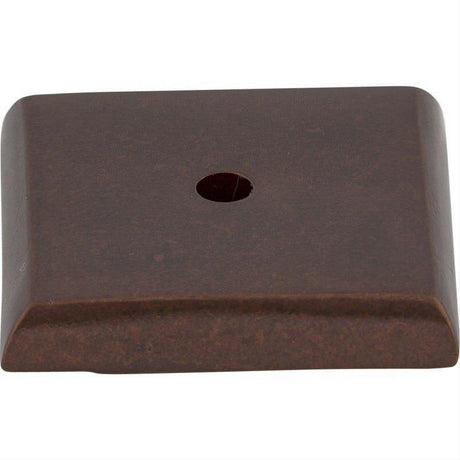 Top Knobs M1453 M145 Aspen Square 1 1/4" Knob Backplate Mahogany Bronze