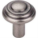 Top Knobs M1470 Aspen Button Cabinet Knob 1-1/4" Silicon Bronze Light