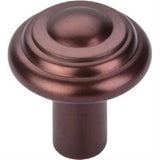 Top Knobs M1473 Aspen Button Cabinet Knob 1-1/4" Mahogany Bronze