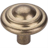 Top Knobs M1476 Aspen Button Cabinet Knob 1-3/4" Light Bronze