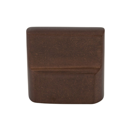 Top Knobs M1503 Aspen Flat Sided 7/8" Center to Center Rectangle Knob Mahogany Bronze