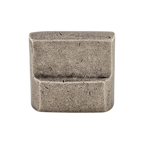 Top Knobs M1500 Aspen Flat Sided 7/8" Center to Center Rectangle Knob Silicon Bronze Light