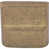 Top Knobs M1501 M150 Aspen Flat Sided 7/8" Center to Center Length Rectangle Knob Light Bronze