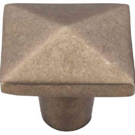 Top Knobs M1521 Aspen Square Cabinet Knob 1-1/2" Light Bronze