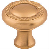 Top Knobs M1584 Swirl Cut 1 1/4" Diameter Mushroom Cabinet Knob Brushed Bronze