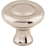 Top Knobs M1585 Swirl Cut 1 1/4" Diameter Mushroom Cabinet Knob Polished Nickel