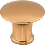 Top Knobs M1593 Lund 1 1/4" Diameter Mushroom Cabinet Knob Brushed Bronze