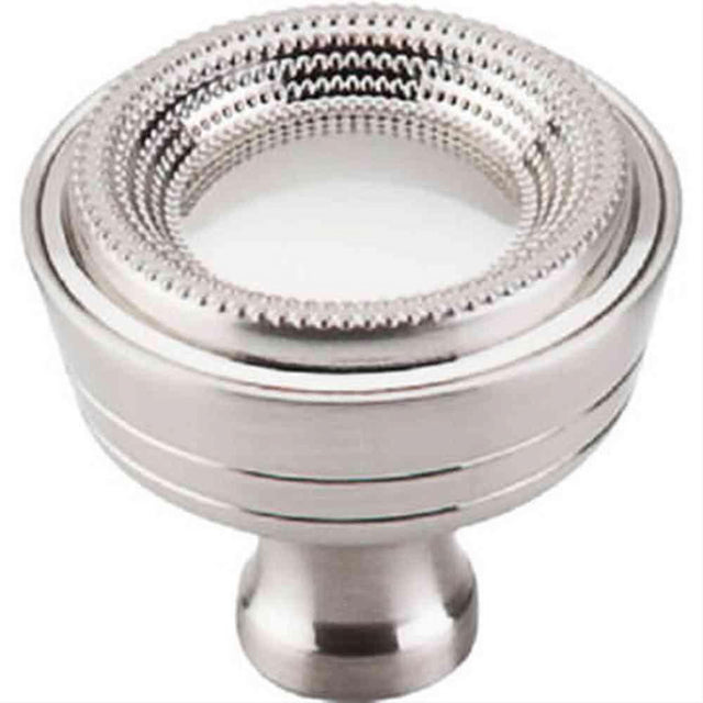 Top Knobs M1594 Beaded Cabinet Knob 1-5/16" Brushed Satin Nickel