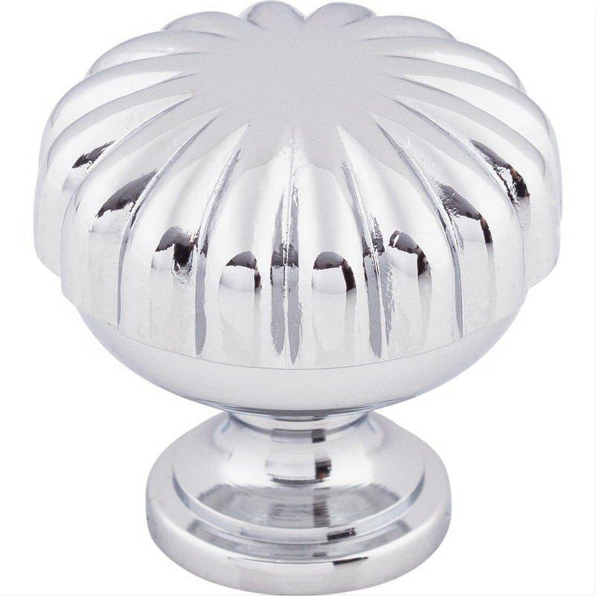 Top Knobs M1615 Melon 1 1/4" Diameter Mushroom Cabinet Knob Polished Chrome