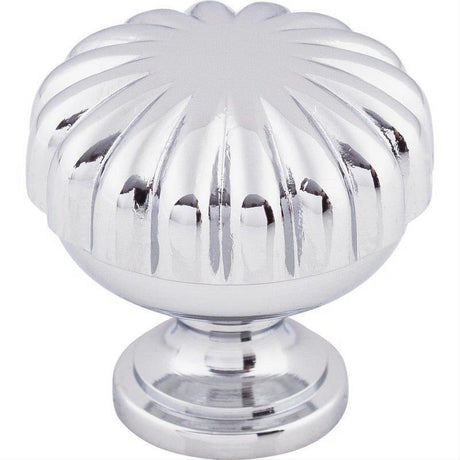 Top Knobs M1615 Melon 1 1/4" Diameter Mushroom Cabinet Knob Polished Chrome