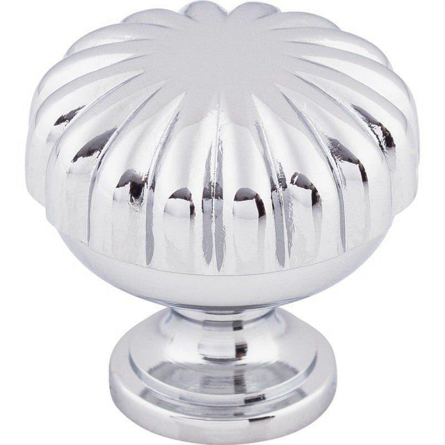 Top Knobs M1615 Melon 1 1/4" Diameter Mushroom Cabinet Knob Polished Chrome