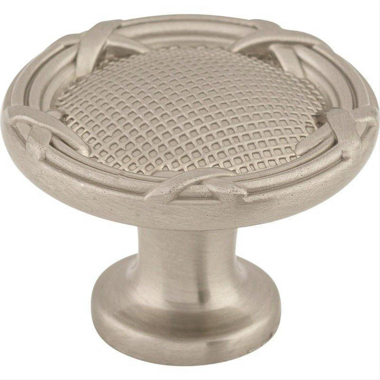 Top Knobs M1617 Ribbon & Reed 1 1/4" Diameter Mushroom Cabinet Knob Brushed Satin Nickel