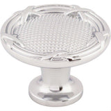 Top Knobs M1618 Ribbon & Reed 1 1/4" Diameter Mushroom Cabinet Knob Polished Chrome