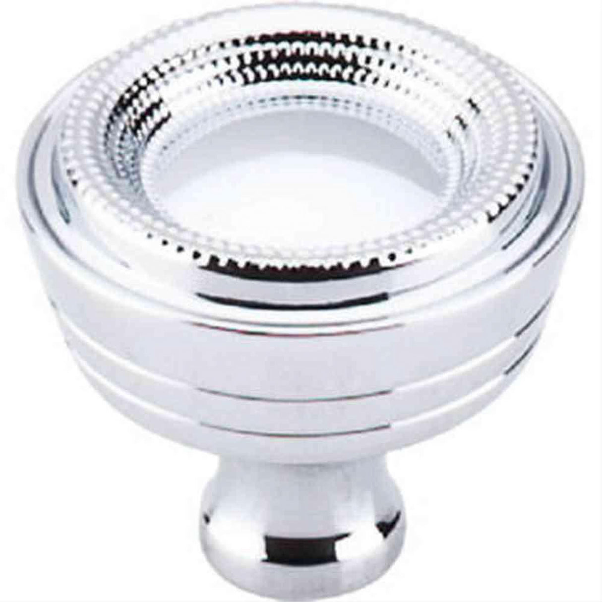 Top Knobs M1620 Beaded Cabinet Knob 1-5/16" Polished Chrome