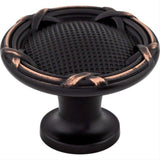 Top Knobs M1647 Ribbon & Reed 1 1/4" Diameter Mushroom Cabinet Knob Tuscan Bronze