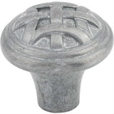 Top Knobs M167 Celtic 1" Diameter Mushroom Cabinet Knob Pewter Light