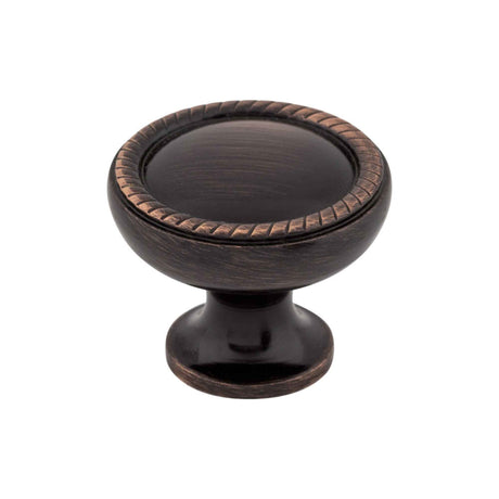 Top Knobs M1670 Emboss 1 1/4" Diameter Round Knob Tuscan Bronze