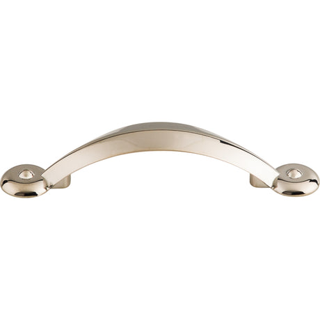 Top Knobs M1726 Angle 3" Center to Center Bar Pull Polished Nickel
