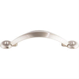 Top Knobs M1725 M17 Angle 3" Center to Center Arched Cabinet Pull Brushed Satin Nickel