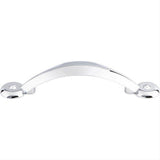 Top Knobs M1727 M17 Angle 3" Center to Center Arched Cabinet Pull Polished Chrome