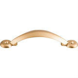Top Knobs M1728 M17 Angle 3" Center to Center Arched Cabinet Pull Brushed Bronze
