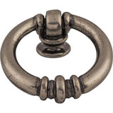 Top Knobs M173 Newton Ring 1 1/2" Ring Drop Pull Pewter Antique