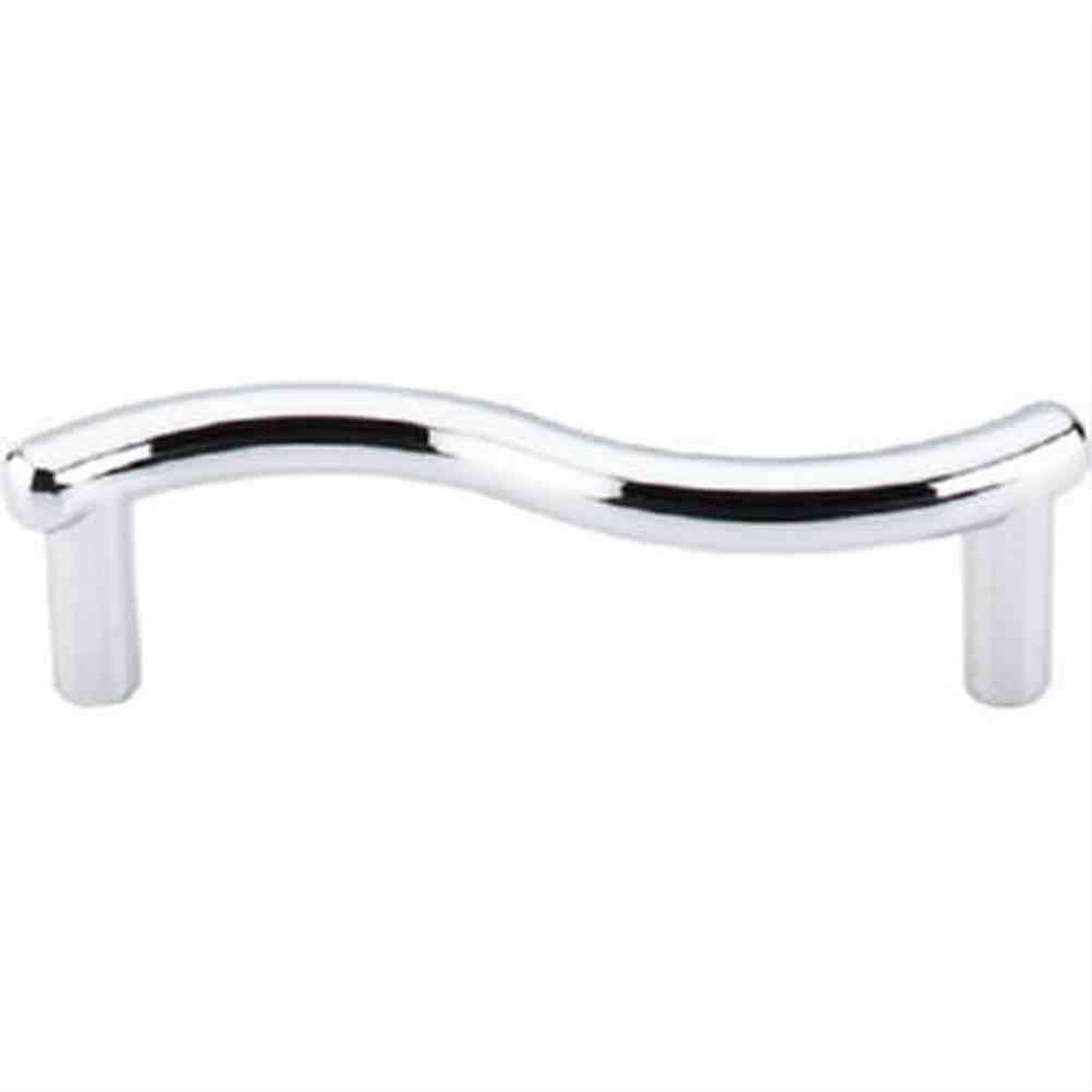 Top Knobs M1760 Spiral Cabinet Pull 3" Center to Center Polished Chrome