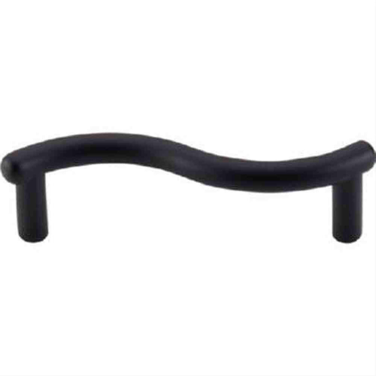Top Knobs M1766 Spiral Cabinet Pull 3" Center to Center Flat Black