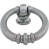 Top Knobs M177 Newton Ring 1 1/2" Ring Drop Pull Pewter Light
