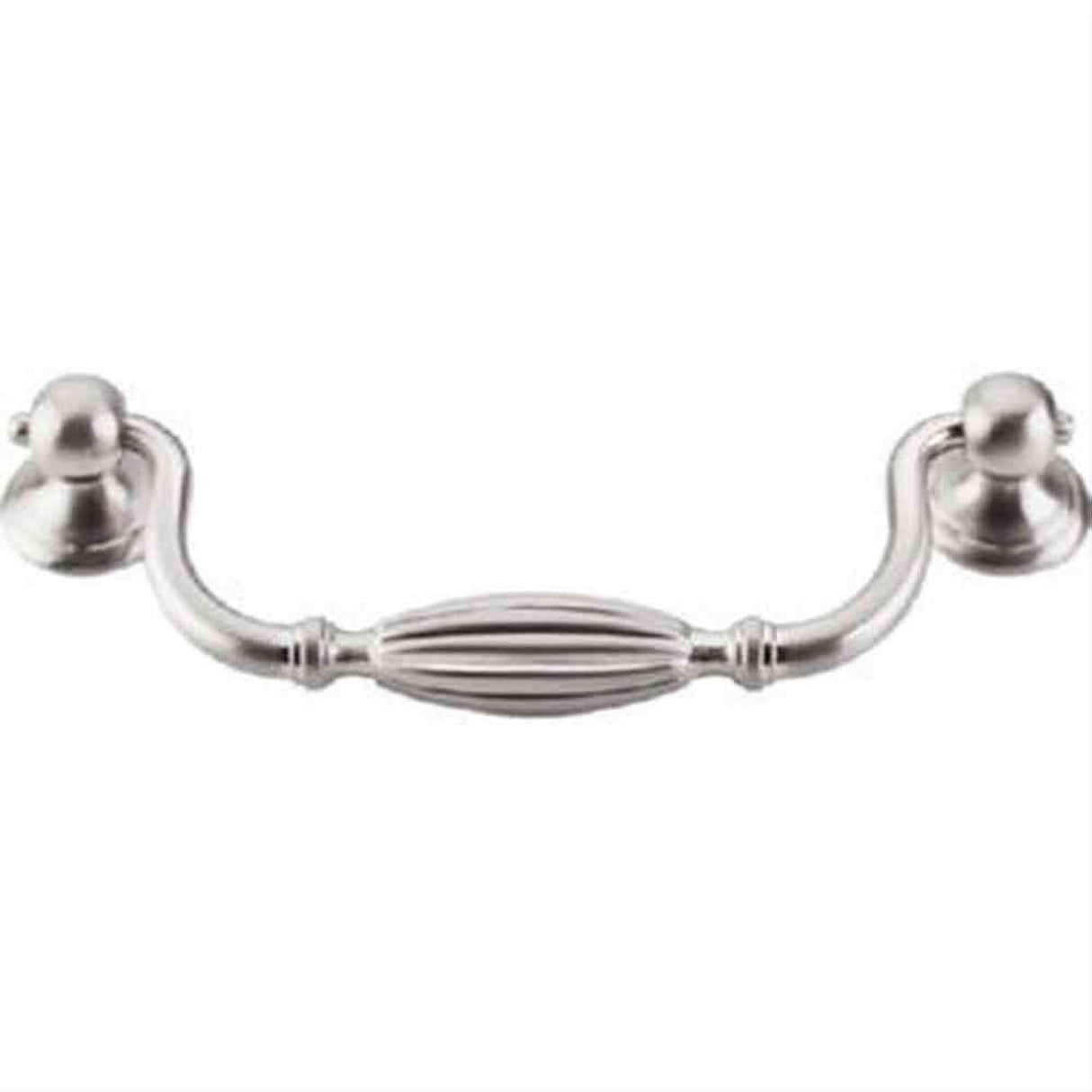 Top Knobs M1789 Tuscany Small Drop Cabinet Pull 5-1/16" Center to Center Brushed Satin Nickel