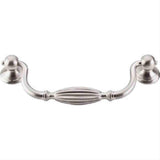 Top Knobs M1789 Tuscany Small Drop Cabinet Pull 5-1/16" Center to Center Brushed Satin Nickel