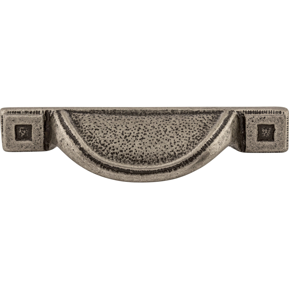 Top Knobs M1811 Inset Cup 2 1/2" Center to Center Cup Pull Cast Iron