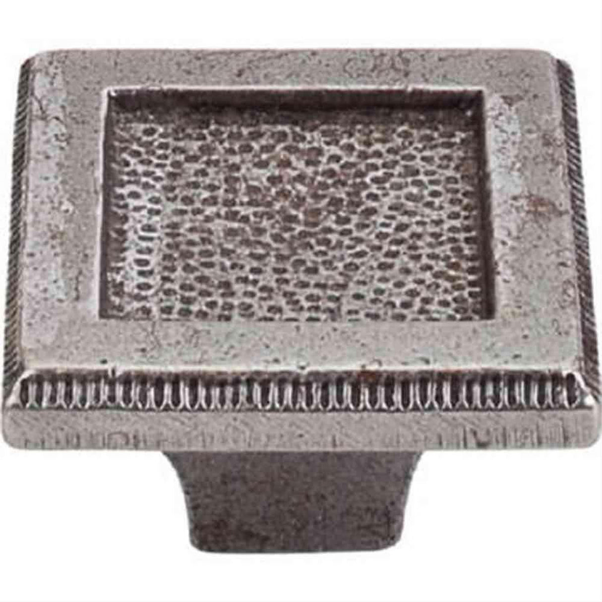 Top Knobs M1819 Square"Set Cabinet Knob 2" Cast Iron