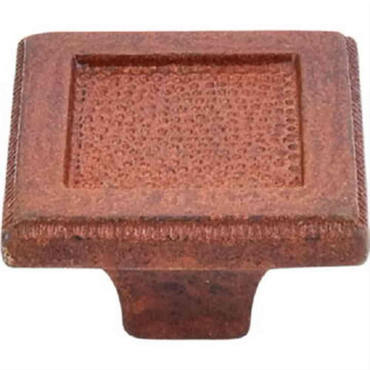 Top Knobs M1821 Square"Set Cabinet Knob 2" True Rust