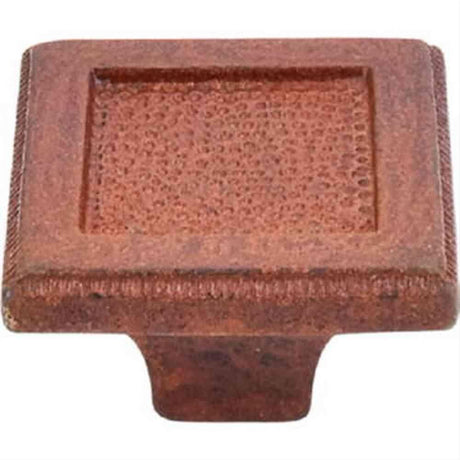 Top Knobs M1821 Square"Set Cabinet Knob 2" True Rust