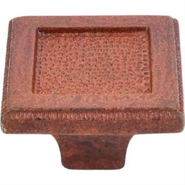 Top Knobs M1821 Square"Set Cabinet Knob 2" True Rust