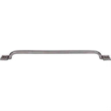 Top Knobs M1825 Square"Set Cabinet Pull 12" Center to Center Cast Iron