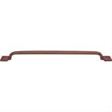 Top Knobs M1829 Square"Set Cabinet Pull 12" Center to Center True Rust