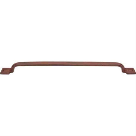 Top Knobs M1829 Square"Set Cabinet Pull 12" Center to Center True Rust