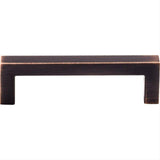 Top Knobs M1834 Square Bar 3 3/4" Center to Center Bar Pull Tuscan Bronze