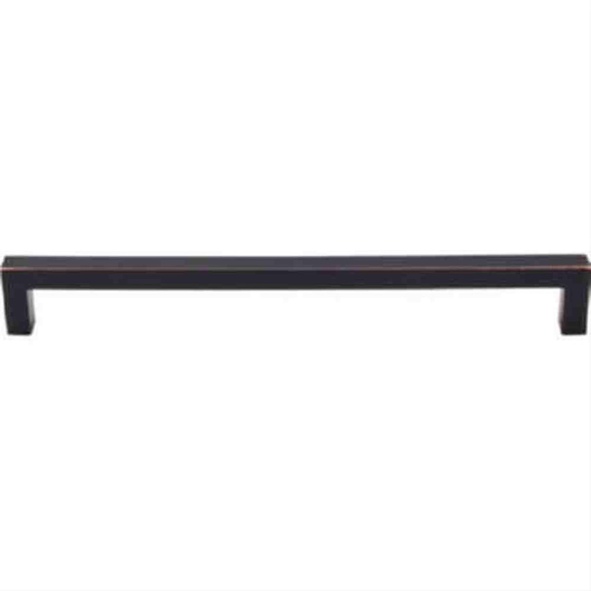 Top Knobs M1836 Square Bar Cabinet Pull 8-13/16" Center to Center Tuscan Bronze