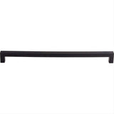 Top Knobs M1840 Square Bar 12" Center to Center Bar Pull Flat Black