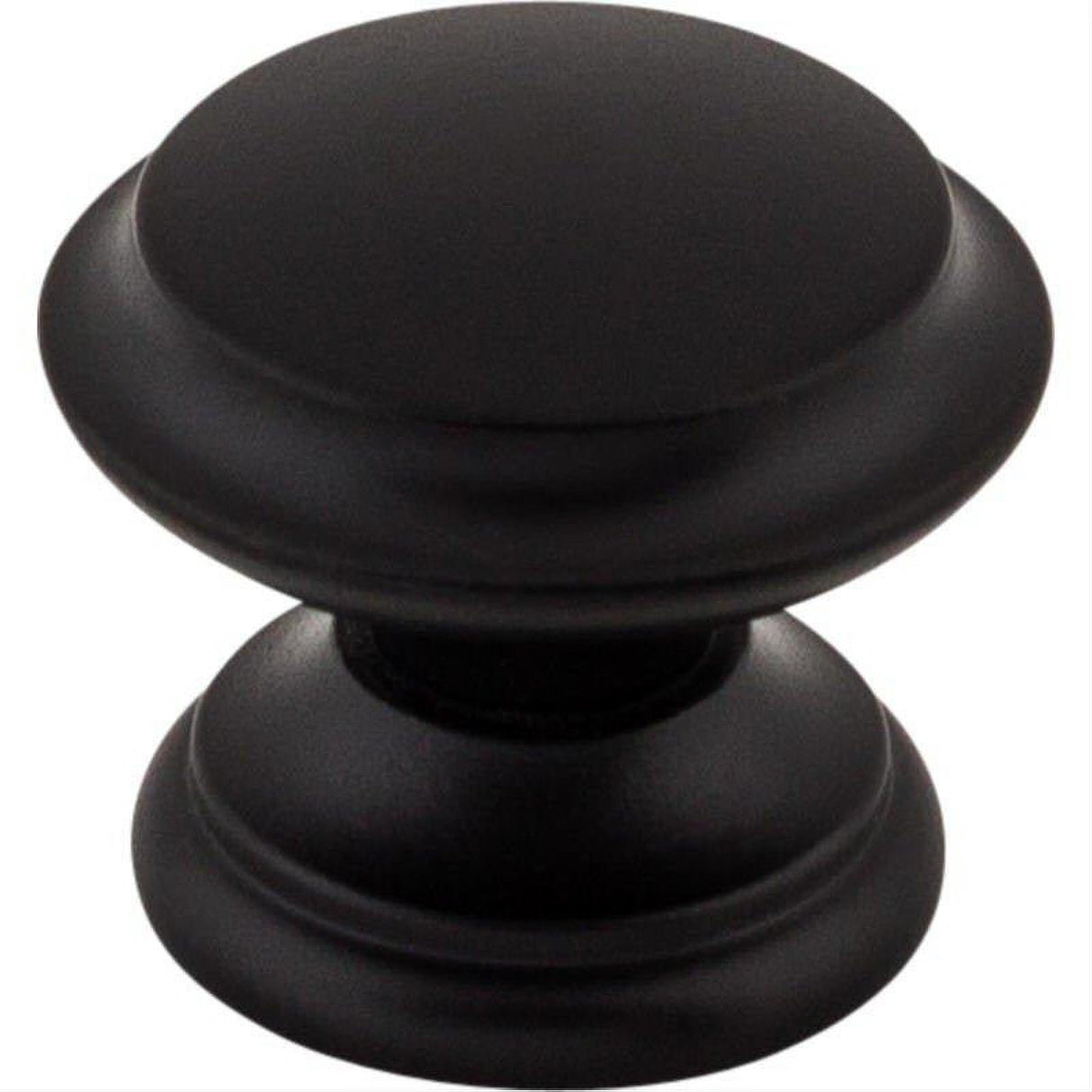 Top Knobs M1875 Flat Top 1 3/8" Diameter Mushroom Cabinet Knob Flat Black