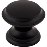 Top Knobs M1875 Flat Top 1 3/8" Diameter Mushroom Cabinet Knob Flat Black